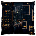 Photo Of Buildings During Nighttime Standard Premium Plush Fleece Cushion Case (Two Sides) Front