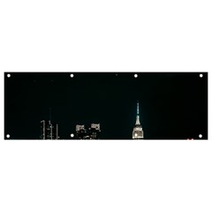 Skyline Photography Of Buildings Banner And Sign 9  X 3  by Modalart