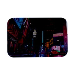 Roadway Surrounded Building During Nighttime Open Lid Metal Box (silver)   by Modalart