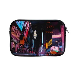 Roadway Surrounded Building During Nighttime Apple Macbook Pro 13  Zipper Case by Modalart