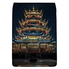 Blue Yellow And Green Lighted Pagoda Tower Removable Flap Cover (s) by Modalart