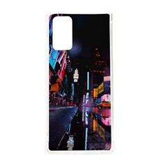 Roadway Surrounded Building During Nighttime Samsung Galaxy Note 20 Tpu Uv Case