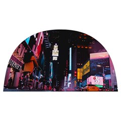 Roadway Surrounded Building During Nighttime Anti Scalding Pot Cap by Modalart