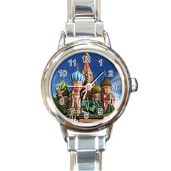 Saint Basil S Cathedral Round Italian Charm Watch