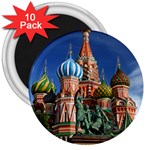 Saint Basil S Cathedral 3  Magnets (10 pack)  Front