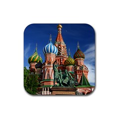 Saint Basil S Cathedral Rubber Coaster (Square)