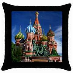 Saint Basil S Cathedral Throw Pillow Case (Black)