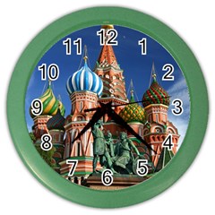 Saint Basil S Cathedral Color Wall Clock