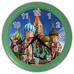 Saint Basil S Cathedral Color Wall Clock Front