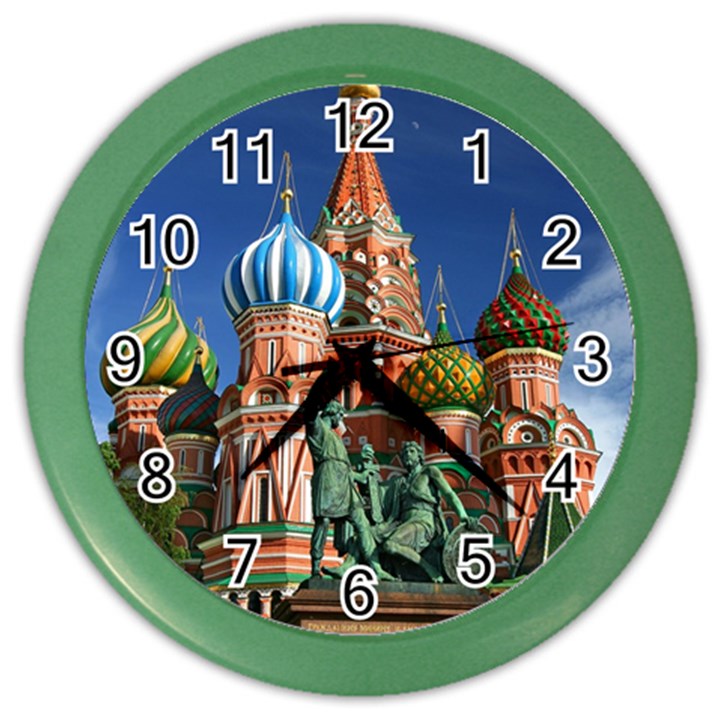 Saint Basil S Cathedral Color Wall Clock