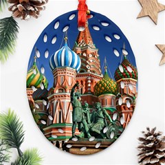 Saint Basil S Cathedral Oval Filigree Ornament (Two Sides)