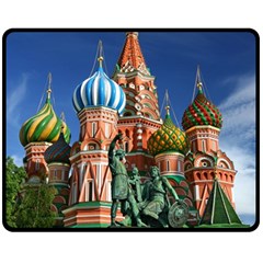 Saint Basil S Cathedral Two Sides Fleece Blanket (Medium)