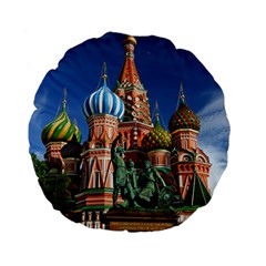 Saint Basil S Cathedral Standard 15  Premium Flano Round Cushions