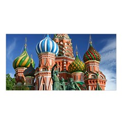 Saint Basil S Cathedral Satin Shawl 45  x 80 