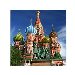 Saint Basil S Cathedral Square Satin Scarf (30  x 30 )