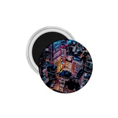 Aerial Photo Of Cityscape At Night 1 75  Magnets by Modalart