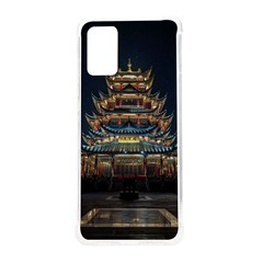 Blue Yellow And Green Lighted Pagoda Tower Samsung Galaxy S20plus 6 7 Inch Tpu Uv Case