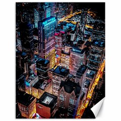 Aerial Photo Of Cityscape At Night Canvas 18  X 24  by Modalart