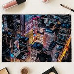 Aerial Photo Of Cityscape At Night Cosmetic Bag (XXL) Back