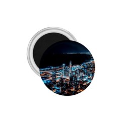 Aerial Photography Of Lighted High Rise Buildings 1 75  Magnets by Modalart