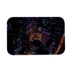 Aerial Photo Of Cityscape At Night Open Lid Metal Box (silver)   by Modalart