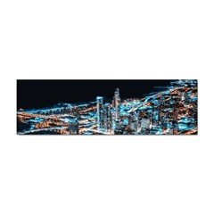 Aerial Photography Of Lighted High Rise Buildings Sticker Bumper (100 Pack) by Modalart