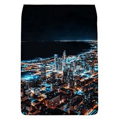 Aerial Photography Of Lighted High Rise Buildings Removable Flap Cover (l)