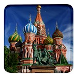 Saint Basil S Cathedral Square Glass Fridge Magnet (4 pack) Front