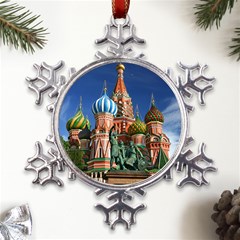 Saint Basil S Cathedral Metal Large Snowflake Ornament