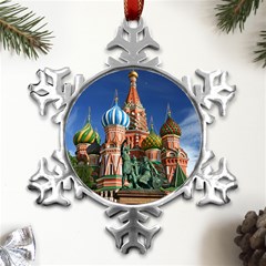 Saint Basil S Cathedral Metal Small Snowflake Ornament