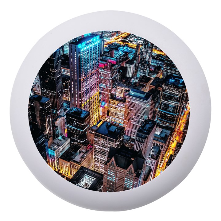 Aerial Photo Of Cityscape At Night Dento Box with Mirror