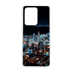 Aerial Photography Of Lighted High Rise Buildings Samsung Galaxy S20 Ultra 6 9 Inch Tpu Uv Case by Modalart