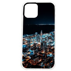 Aerial Photography Of Lighted High Rise Buildings Iphone 12 Pro Max Tpu Uv Print Case by Modalart