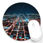 Aerial Shot Of Buildings Round Mousepad Front