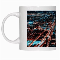 Aerial Shot Of Buildings White Mug by Modalart