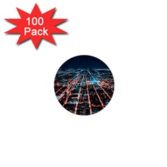 Aerial Shot Of Buildings 1  Mini Buttons (100 Pack)  by Modalart