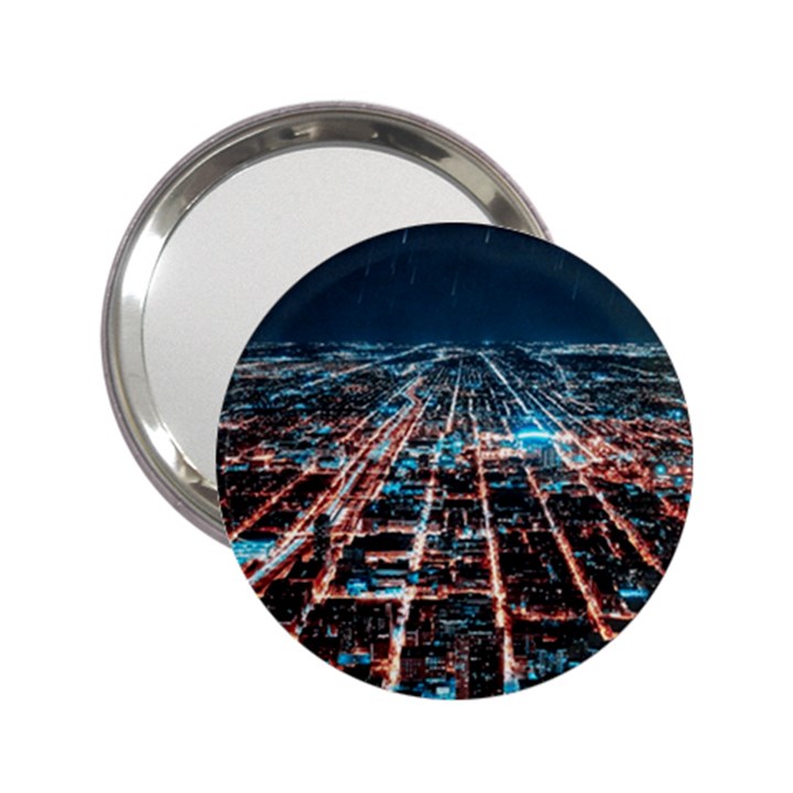 Aerial Shot Of Buildings 2.25  Handbag Mirrors