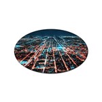 Aerial Shot Of Buildings Sticker Oval (10 pack) Front