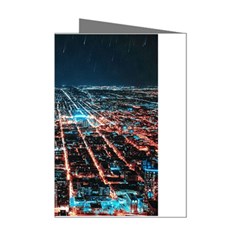 Aerial Shot Of Buildings Mini Greeting Cards (pkg Of 8) by Modalart