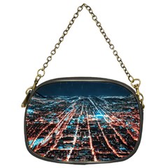 Aerial Shot Of Buildings Chain Purse (one Side) by Modalart