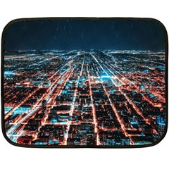 Aerial Shot Of Buildings Two Sides Fleece Blanket (mini) by Modalart