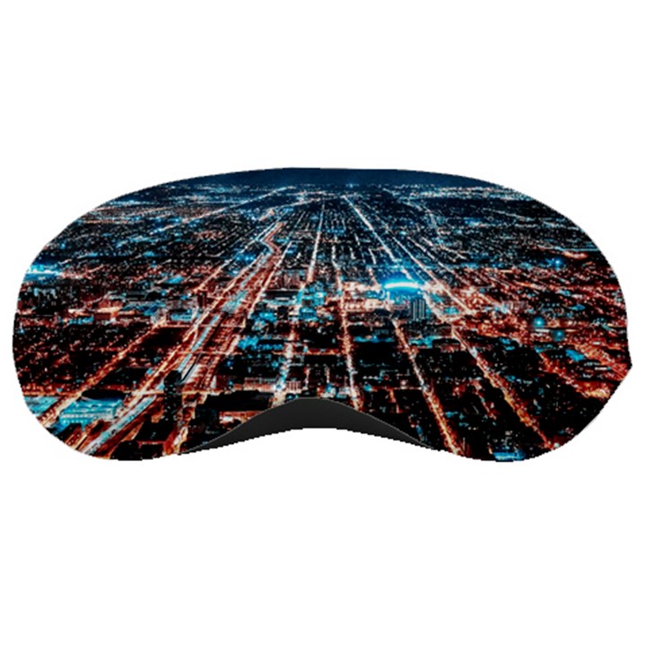 Aerial Shot Of Buildings Sleep Mask