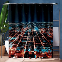 Aerial Shot Of Buildings Shower Curtain 60  X 72  (medium)  by Modalart