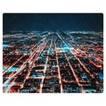 Aerial Shot Of Buildings Two Sides Premium Plush Fleece Blanket (Medium) 60 x50  Blanket Front