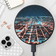 Aerial Shot Of Buildings Wireless Fast Charger(black) by Modalart