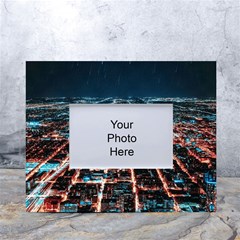 Aerial Shot Of Buildings White Tabletop Photo Frame 4 x6  by Modalart