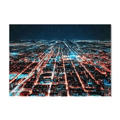 Aerial Shot Of Buildings Crystal Sticker (a4) by Modalart