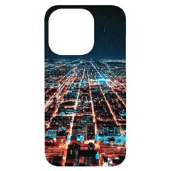 Aerial Shot Of Buildings Iphone 14 Pro Black Uv Print Case by Modalart