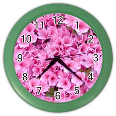 Beautiful Tree Flowers Color Wall Clock by 1212