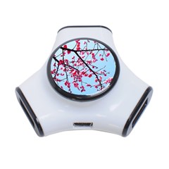 Beautiful Tree Flowers 3-port Usb Hub by 1212